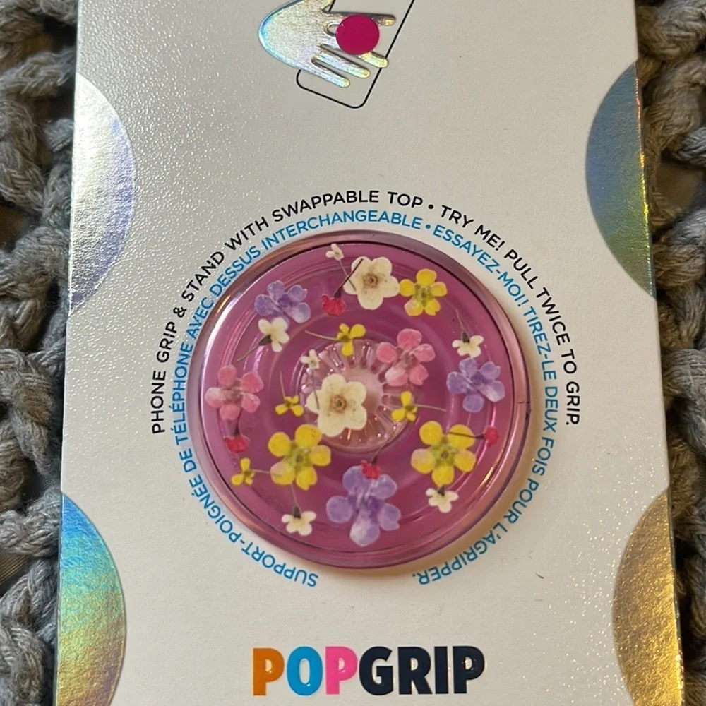 POP SOCKETS  TRANSLUCENT PINK DITSY FLORAL